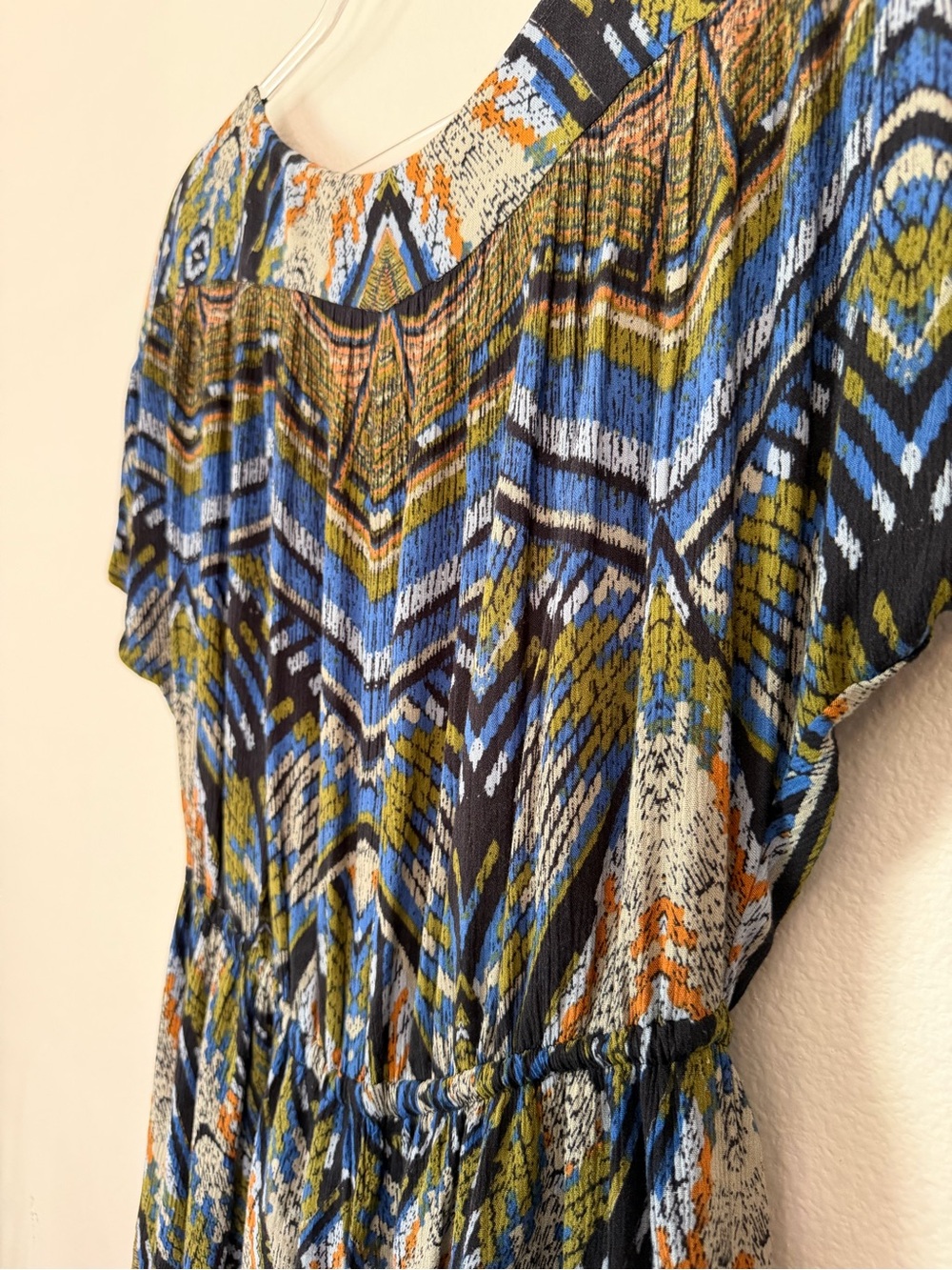 Indie print shorts romper